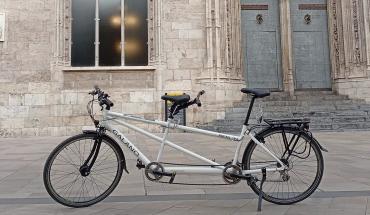 The photos of tandem bike