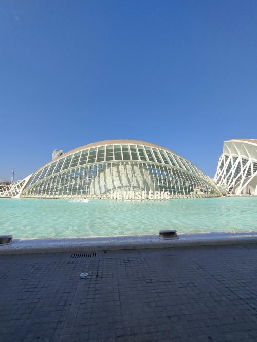 De foto`s van grote stad fietstour door valencia